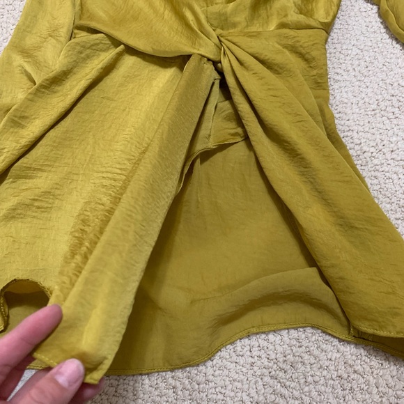 AVAIL AFTER 12/4 Mustard Missguided mini dress - Picture 4 of 6